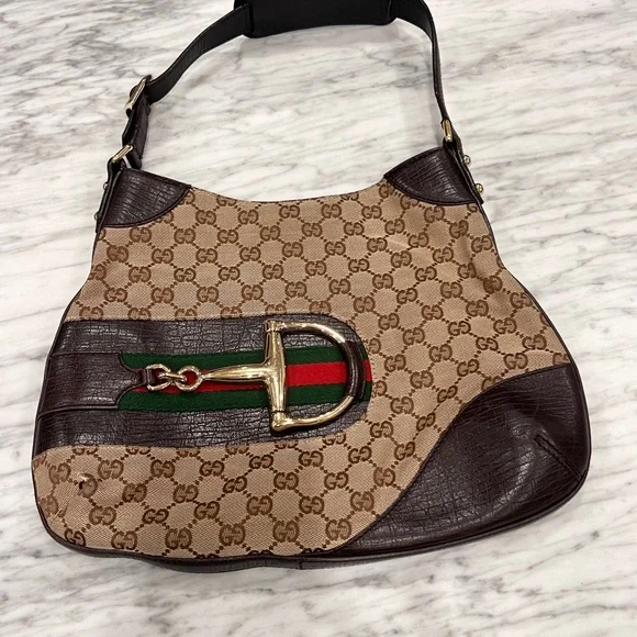 Gucci Hasler horse bit hobo shoulder bag In excellent condition. - Picture 1 of 11